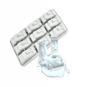 西方文化硅膠冰格，復(fù)活節(jié)石像制冰模型_硅膠廚